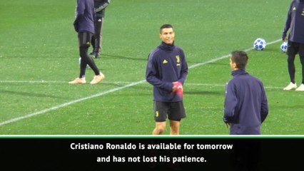 Ronaldo not losing patience at Juve - Allegri