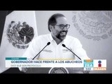 Así fue como el gobernador de Colima confrontó los abucheos en un evento de AMLO