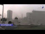 عاصفة ترابية تجتاح ميدان التحرير وقلب العاصمة   وسقوط أمطار خفيفة