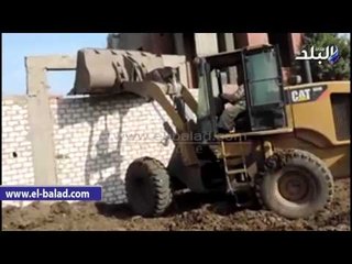 ازالة ١٨ حالة تعدى على الاراض الزراعية واملاك الدولة بالمنوفية