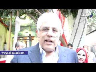 حسام بدراوى يدلى بصوته فى انتخابات الأطباء   ويؤكد أنه لا يدعم مرشحا بعينه