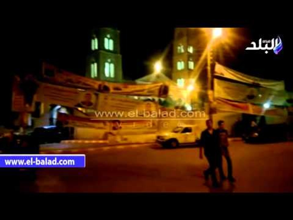 اللافتات الانتخابات تحجب إشارات المرور عن السيارات بقنا