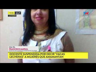 Docente suspendida por decir "vacas lecheras" a mujeres que amamatan