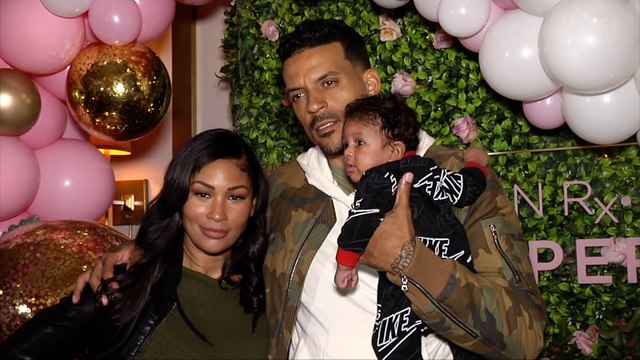 Matt Barnes and Anansa Sims Urban Skin Rx Spa Pamper Party Red Carpet