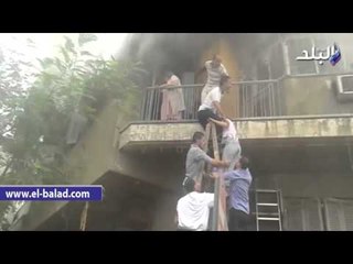 #صدى_البلد | حريق هائل بأحد العقارات السكنية بالمهندسين