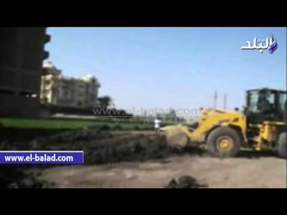 #صدى_البلد | إزالة مبانى مخالفة وتعديات على الأراضى الزراعية بالفيوم