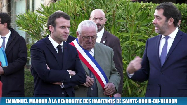 Grand débat : Il faut aller au bout de ce processus affirme Emmanuel Macron à Sainte-Croix-du-Verdon