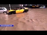 صدى البلد | شوارع الإسكندرية تغرق «في شبر ميه»