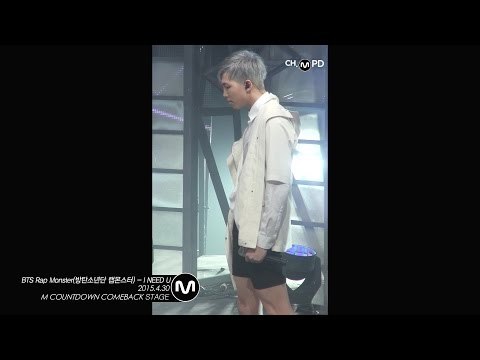 [MPD직캠] 방탄소년단 랩몬스터 직캠 I NEED U BTS Rap Monster Fancam Mnet MCOUNTDOWN 150430