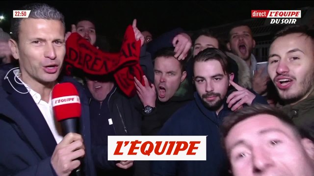 La joie des supporters de Rennes - Foot - C3