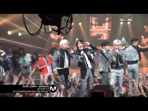 [MPD/직캠] 140911 SUPER JUNIOR- MAMACITA (M countdown no.1 encore)