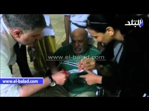 صدى البلد | ناخب مسن يدخل في نوبة بكاء شديدة: خايف على البلد