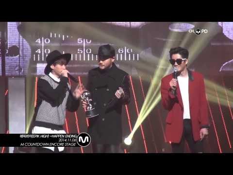 [MPD/직캠] 141106 에픽하이(EPIK HIGH) - HAPPEN ENDING (M countdown no.1 encore)