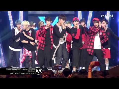 [MPD직캠] 세븐틴 직캠 아낀다 Adore U SEVENTEEN Fancam Mnet MCOUNTDOWN 150604