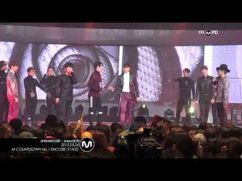 [MPD직캠] 신화 1위 앵콜 직캠 표적 Sniper SHINHWA Fancam Encore No.1 full ver. SHINHWA Mnet MCOUNTDOWN 150326