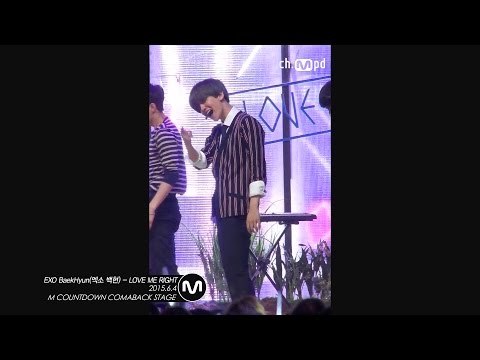 [MPD직캠] 엑소 백현 직캠 LOVE ME RIGHT EXO BaekHyun Fancam Mnet MCOUNTDOWN 150604