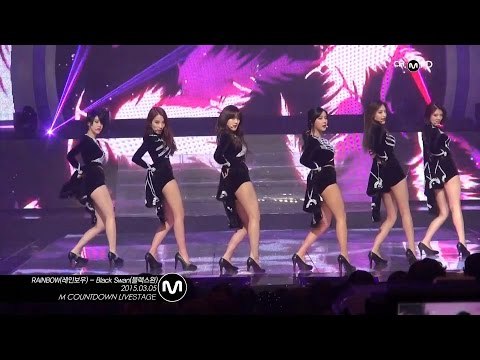 [MPD직캠] 레인보우 직캠 블랙스완 Black Swan RAINBOW Fancam Mnet MCOUNTDOWN 150305
