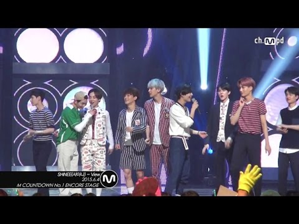 [MPD직캠] 샤이니 1위 앵콜 직캠 with 엑소 View SHINee Fancam No.1 Encore with EXO Mnet MCOUNTDOWN 150604