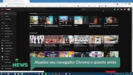 Atualize seu navegador Chrome o quanto antes
