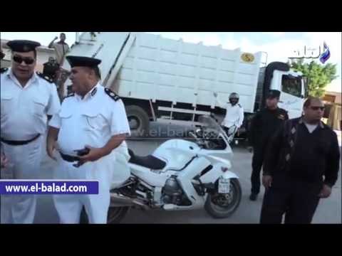 صدى البلد | مدير أمن مطروح يقود حملة لإزالة التعديات على الأراضي