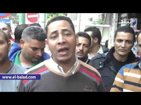 صدى البلد | مظاهرة للمتقدمين للعمل عسكري درجة أولى بالشرطة أمام الوزراء