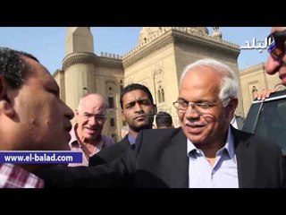 صدى البلد | محافظ القاهرة يقدم  "الشكولاته" للمواطنين بالقلعة