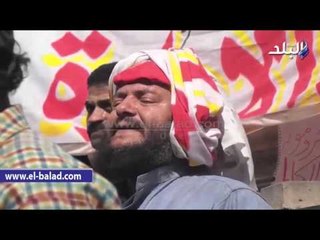 صدى البلد | سائقو النقل العام يهتفون : "يا حكومة رأس المال.. ضيعتوا حق العمال "