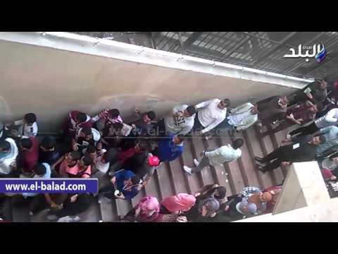 صدى البلد | توافد طلاب جامعة عين شمس على اللجان الانتخابية للإدلاء بأصوتهم