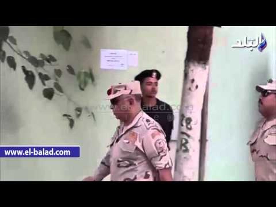 صدى البلد | قائد تامين القوات المسلحة: يتفقد العملية الانتخابية بقصر النيل