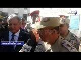 صدى البلد |  قائد الجيش الثالث الميداني يتفقد لجان السويس الانتخابية