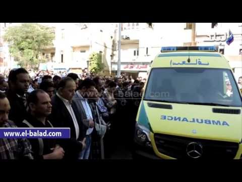 صدى البلد |اهالي سوهاج يشيعون جثمان الشهيد المستشار حماد