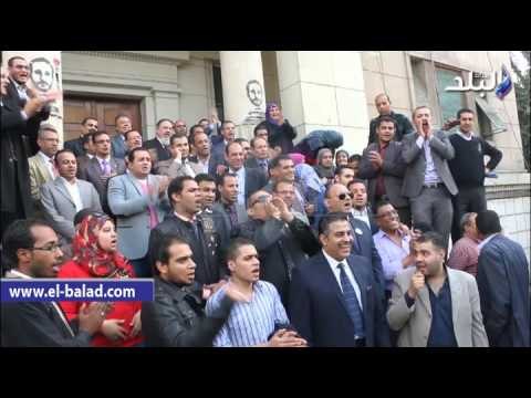 صدى البلد | الوقفة الاحتجاجية اليوم أمام المحامين