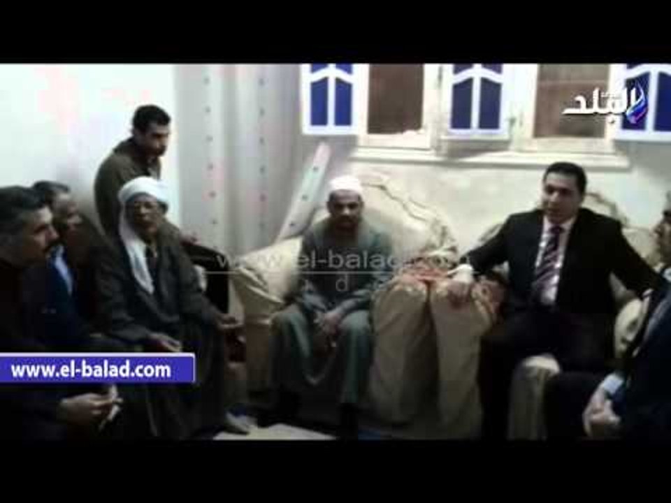 صدى البلد | محافظ الشرقية يقدم واجب العزاء في شهيد أحداث فندق القضاه بالعريش