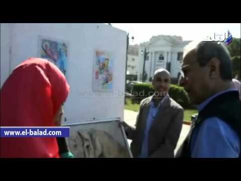 صدى البلد | افتتاح معرض موسيقى بصرية على كورنيش النيل في المنيا