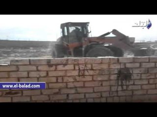 صدى البلد | حملة لإزالة 56 حالة تعد على أراضي الدولة بمطروح