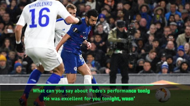 Sarri happy with Pedro despite missed chances