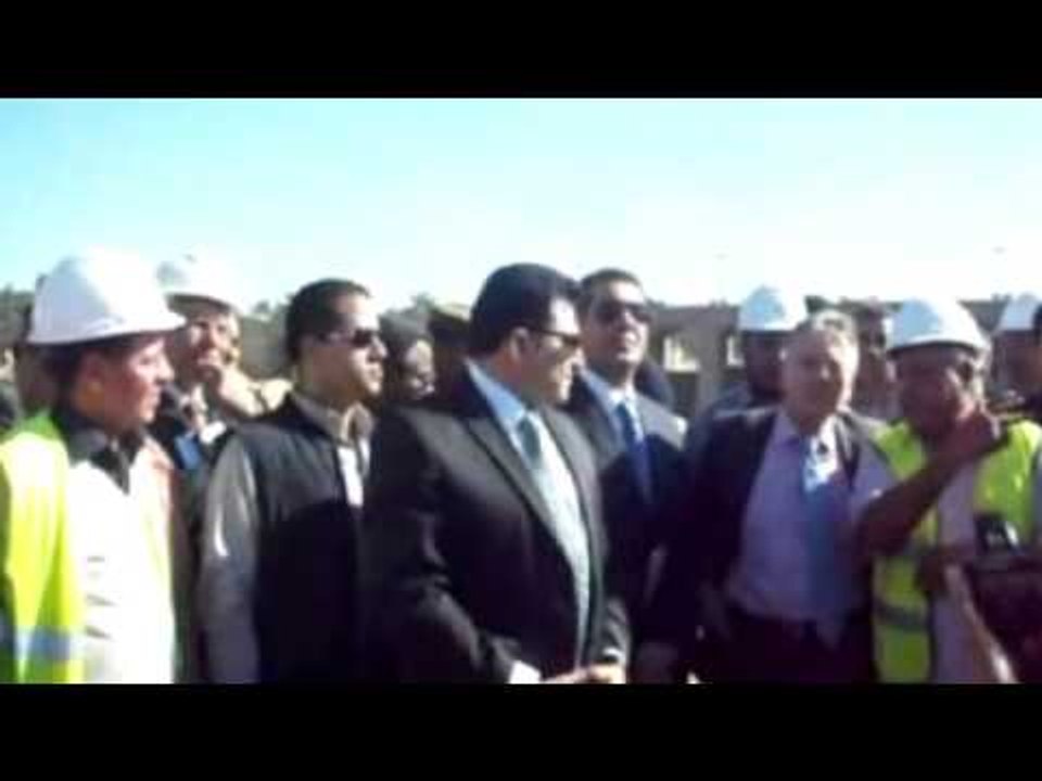 صدى البلد | وزير الري يتفقد مشروع قناطر اسيوط الجديدة برفقة المحافظ والسفير الالمانى