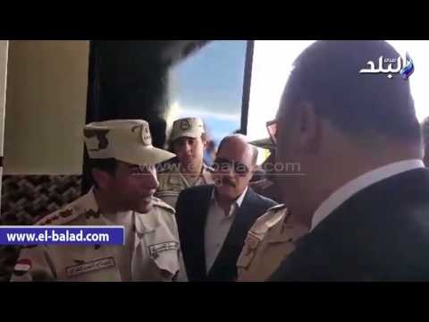 صدى البلد | محافظ الفيوم وقائد المنطقةالعسكرية المركزية يفتتحان أعمال التطوير بقرية الخالدية بإبشواي