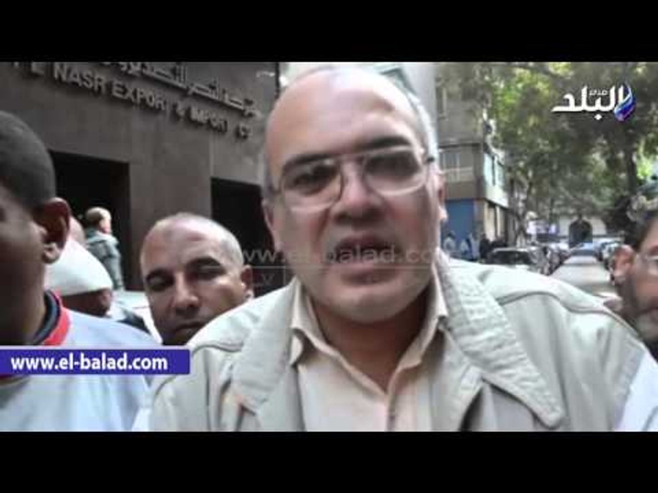 صدى البلد |  تظاهر عمال " العقارية للاستصلاح الأراضى" بوسط البلد للمطالبة برواتبهم