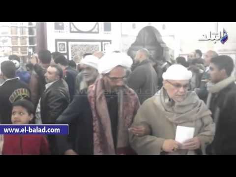 صدى البلد | الطرق الصوفية تتبارك الحسين خلال احتفالهم بالمولد النبوى ‎
