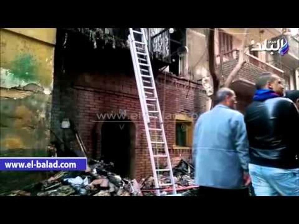 صدى البلد |  الحماية المدنية تسيطر على حريق هائل داخل شقتين بالجيزة