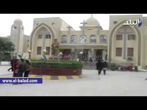 صدى البلد | الالاف من الاقباط والمسلمين بالفيوم يتوافدون على دير الانبا أبرام بالعزب