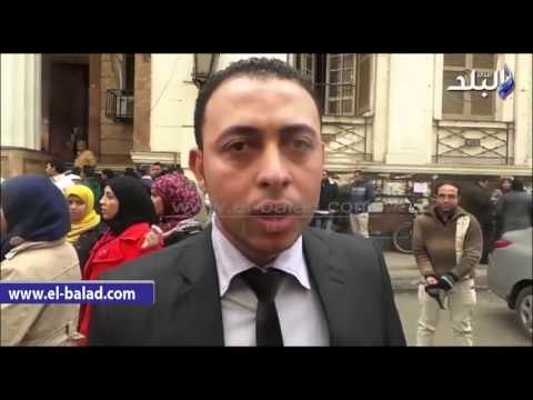 صدى البلد | وقفة لطلاب معاهد التمريض أمام محكمة عابدين