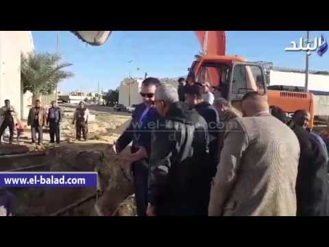 صدى البلد | محافظ الفيوم يتفقد أعمال الصيانة بمحطة العزب الجديدة