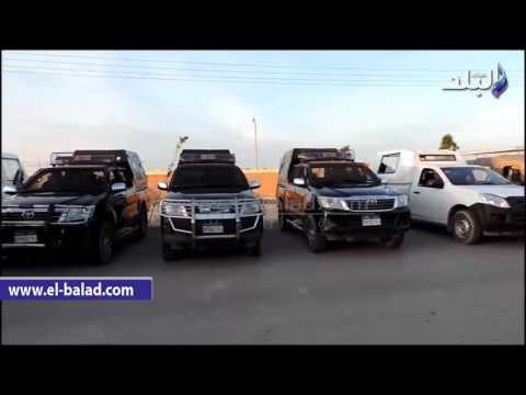 صدى البلد | سيارات حديثة تومن احتفالات الاقباط بعيد الميلاد المجيد بمطروح