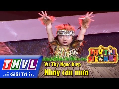THVL | Thử tài siêu nhí - Tập 7: Tiết mục Nhảy cầu mưa - Vũ Thy Ngọc Diệp