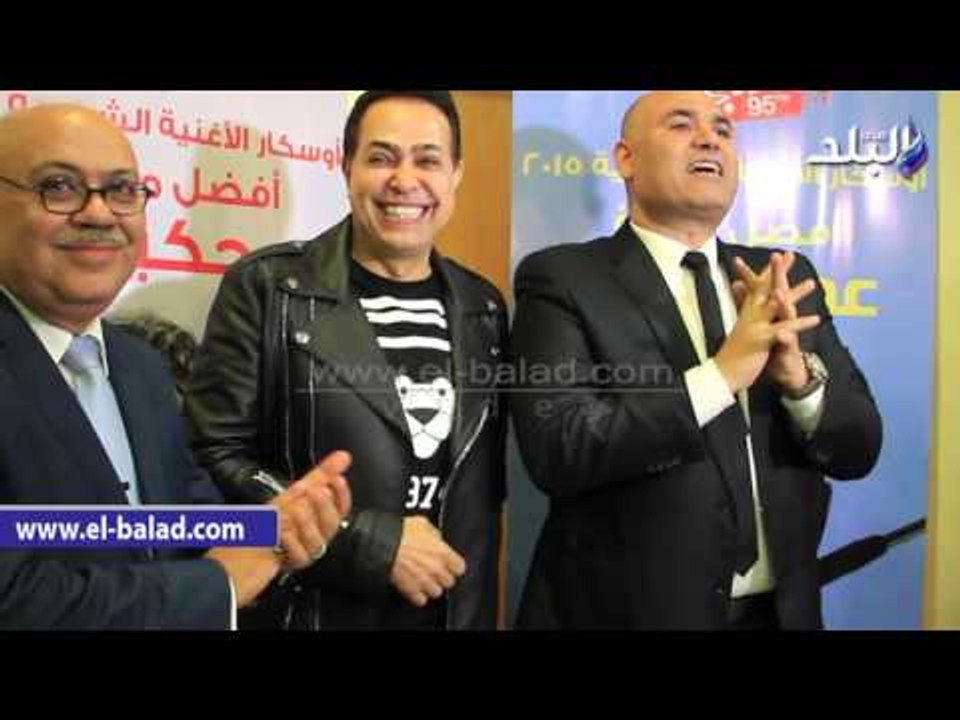 صدى البلد |  إذاعة "شعبي اف ام " تحتفل بحكيم كأفضل مطرب