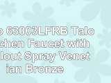 Brizo 63003LFRB Talo Kitchen Faucet with Pullout Spray Venetian Bronze