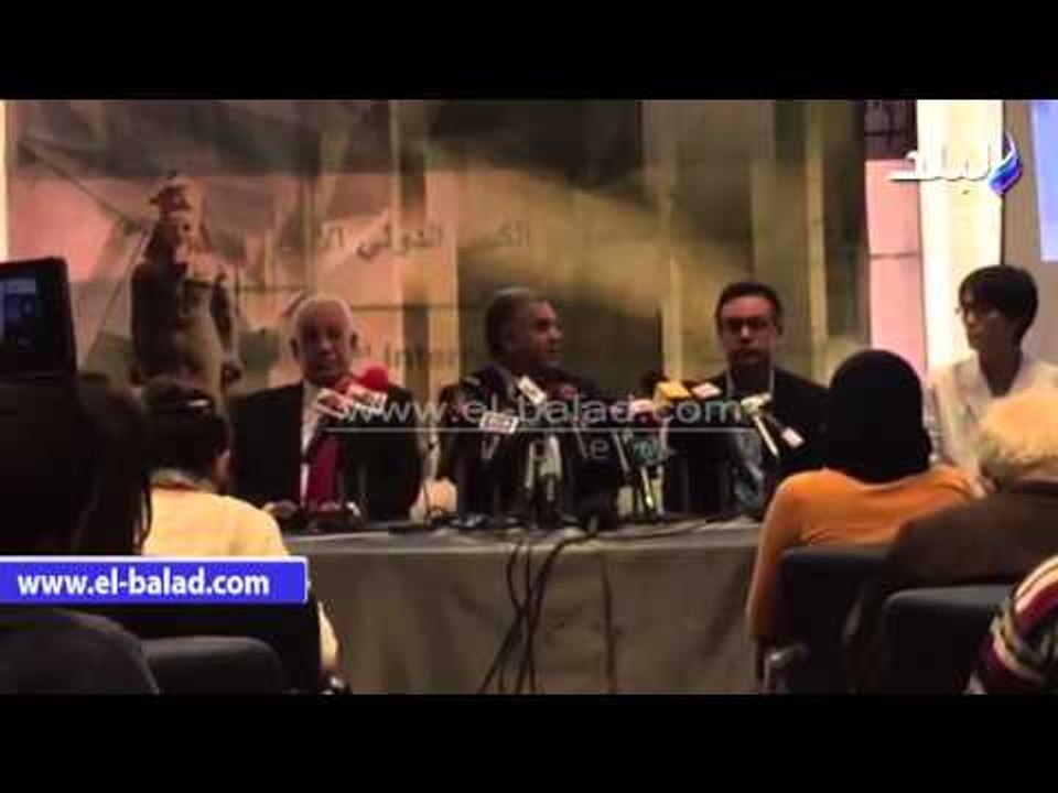 صدى البلد |  الدماطى: التكنولوجيا المستخدمة بمشروع استكشاف الأهرامات غير ضارة بها