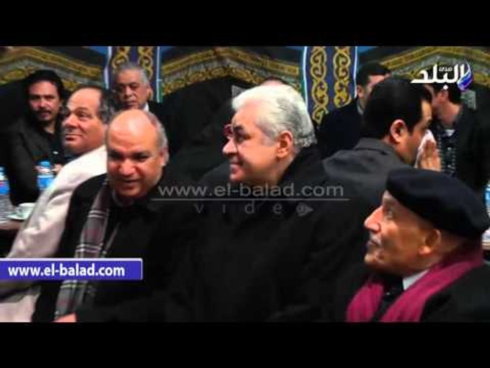 صدى البلد |  وصول حمدين صباحي وأحمد صيام لعزاء حمدي أحمد‎